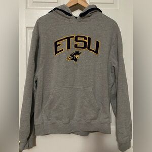 Women's  Top of the World Gray ETSU Hoodie size (East TN State University)